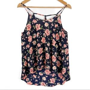 Sienna Sky Hi-Low Floral Tank Top Size Medium